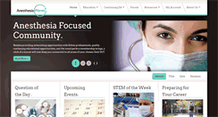Desktop Screenshot of anesthesiaplanet.com